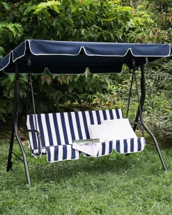Dondolo da giardino CHAPLIN Metallo Blu scuro