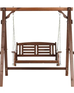 Dondolo da giardino NERITO Legno di abete Marrone scuro