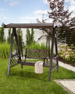 Dondolo da giardino SENARICA Legno di abete Marrone scuro