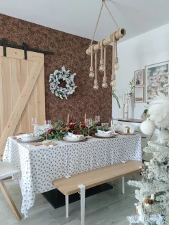 Festone natalizio innevato LED SUNDO 180 cm Bianco