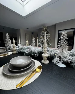 Festone natalizio innevato LED WHITEHORN 180 cm Bianco