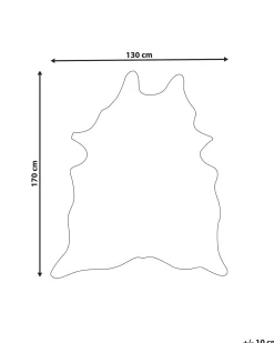 Finta pelle di mucca BOGONG Marrone/Bianco 130 x 170 cm