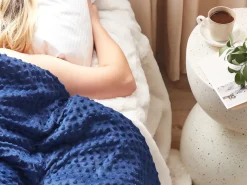 Fodera per coperta ponderata 1000 CALLISTO 135 x 200 cm Blu marino