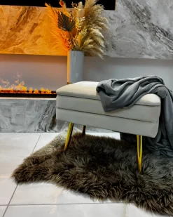 Fodera per coperta ponderata 1000 RHEA 135 x 200 cm Grigio