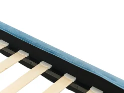 Fodera per struttura letto Velluto FITOU 90 x 200 cm Azzurro