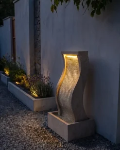 Fontana da giardino LED FORMIGA Beige