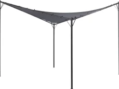Gazebo AVENTINE Metallo 300 cm 300 cm Grigio scuro