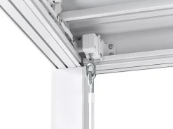 Gazebo FORNOLI Metallo 296 cm 296 cm Bianco