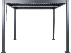 Gazebo FORNOLI Metallo 296 cm 296 cm Nero
