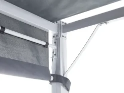 Gazebo LED PARGA Metallo 310 cm 310 cm Grigio