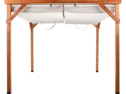 Gazebo VILLAROSA Legno di abete 320 cm 380 cm Marrone/Beige