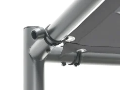 Gazebo VIMINO Metallo 282 cm 294 cm Grigio scuro