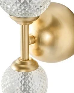 Lampada da parete a LED ARAS Vetro Oro