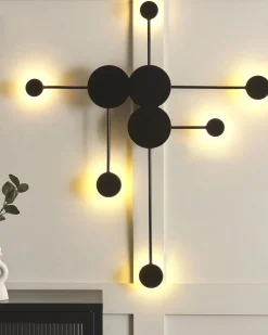 Lampada da parete a LED MARIATO Metallo Nero