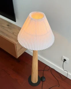 Lampada da pavimento ALIGIDE Legno Naturale