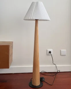 Lampada da pavimento ALIGIDE Legno Naturale