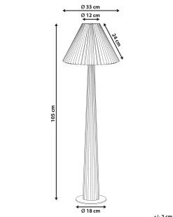 Lampada da pavimento ALIGIDE Legno Naturale