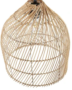 Lampada da pavimento BERNICA Rattan Naturale