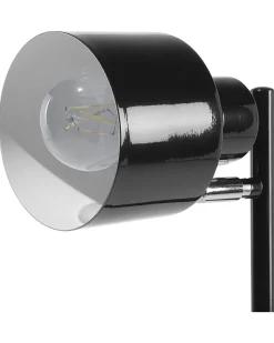 Lampada da pavimento CORBONES Regolabile Metallo Nero