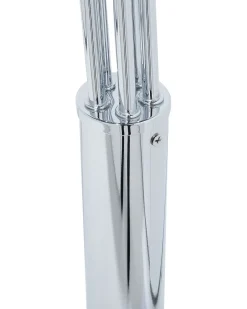 Lampada da pavimento FLINDERS Regolabile Metallo Argento