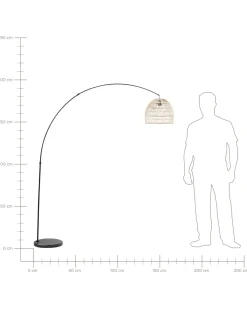 Lampada da pavimento GUAVIARE Rattan Beige