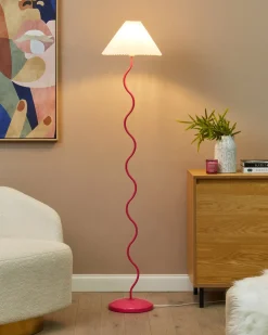 Lampada da pavimento JIKAWO Metallo Rosa