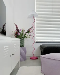 Lampada da pavimento JIKAWO Metallo Rosa