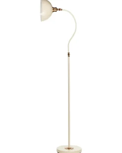 Lampada da pavimento LENNON Regolabile Metallo Beige chiaro