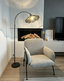 Lampada da pavimento MIGORI Carta Nero