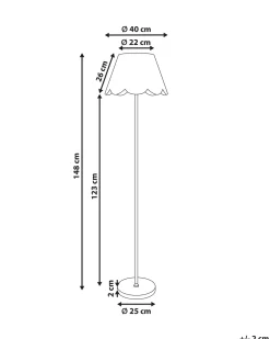 Lampada da pavimento SALM Rattan Naturale