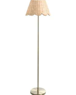 Lampada da pavimento SALM Rattan Naturale