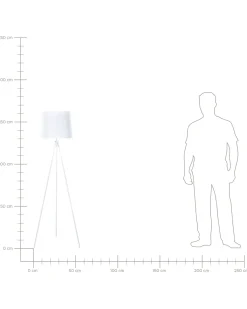 Lampada da pavimento SAMBRA Metallo Bianco