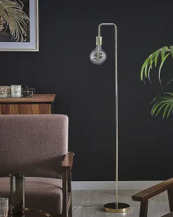 Lampada da pavimento SAVENA Metallo Oro