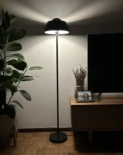 Lampada da pavimento SENETTE Metallo Nero