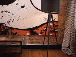 Lampada da pavimento STILETTO Metallo Nero