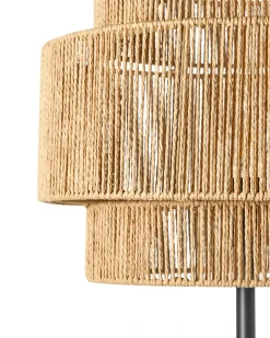 Lampada da pavimento WOKIRO Corda di carta Naturale