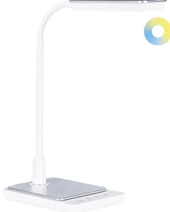 Lampada da scrivania a LED CENTAURUS con dimmer Metallo Bianco