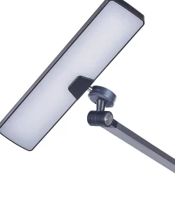 Lampada da scrivania a LED LACERTA con Caricatore wireless Metallo Nero