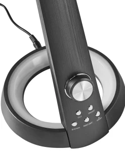 Lampada da scrivania a LED CANOPUS con porta USB Nero