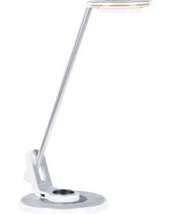 Lampada da scrivania a LED CORVUS con dimmer Metallo Bianco/Argento