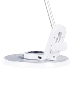 Lampada da scrivania a LED CORVUS con dimmer Metallo Bianco/Argento