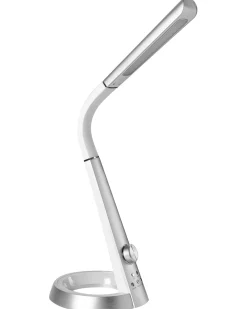 Lampada da scrivania a LED CANOPUS con porta USB Argento