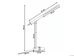 Lampada da scrivania a LED TUCANA con dimmer Nero