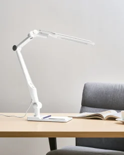 Lampada da scrivania a LED PEGASI con dimmer Argento
