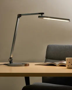 Lampada da scrivania a LED CAROY con Caricatore wireless Grigio