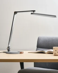 Lampada da scrivania a LED CAROY con Caricatore wireless Grigio