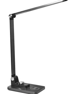 Lampada da scrivania a LED ENIF con Caricatore wireless Nero