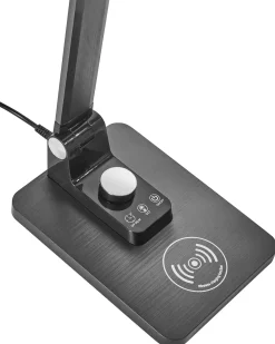Lampada da scrivania a LED ENIF con Caricatore wireless Nero