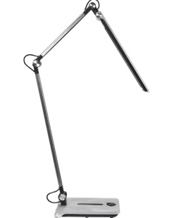 Lampada da scrivania a LED AQUILA con dimmer Argento