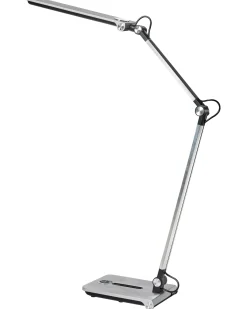 Lampada da scrivania a LED AQUILA con dimmer Argento